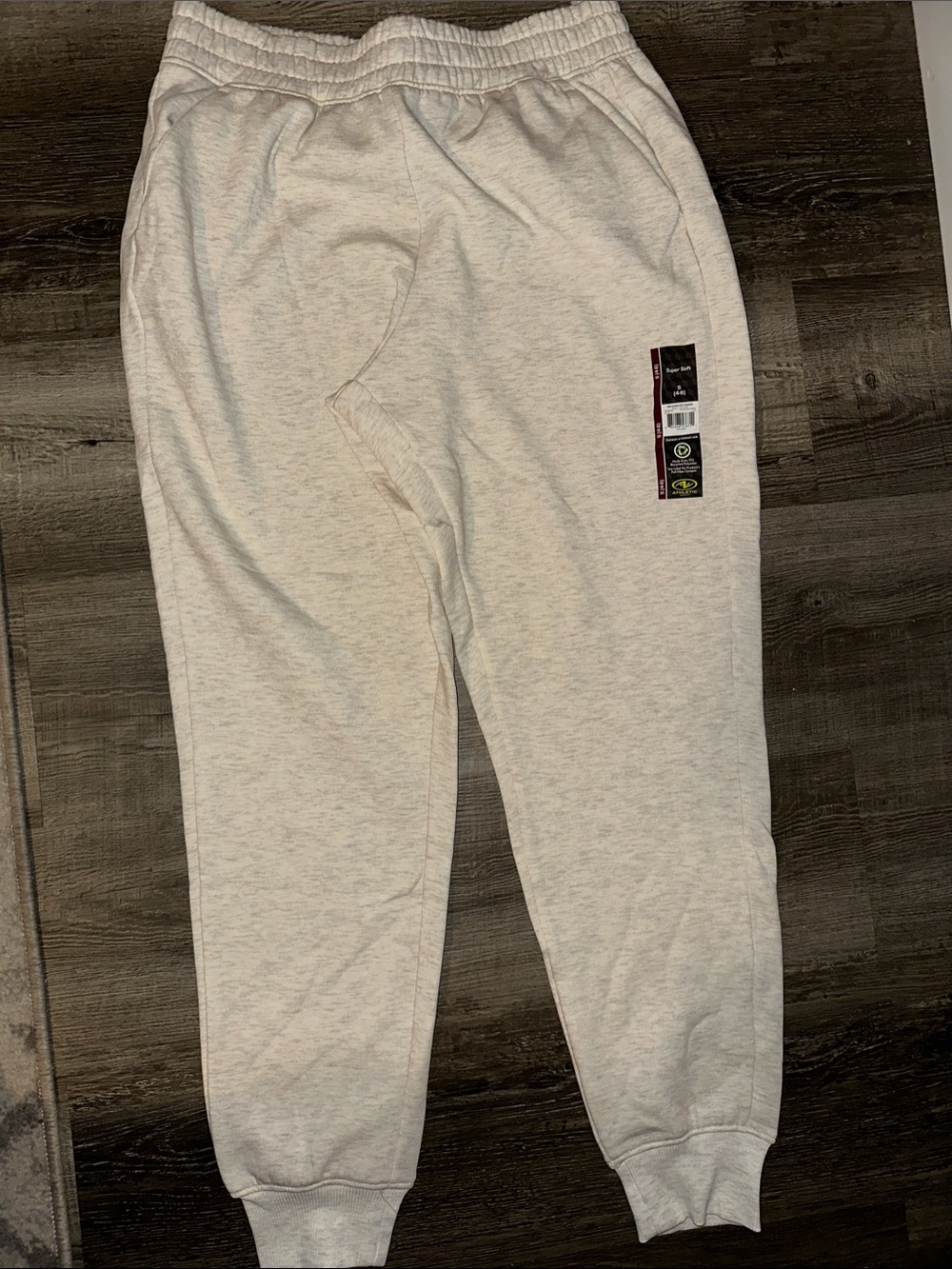 Athletic Works Cream/Oatmeal Jogger Sweatpants